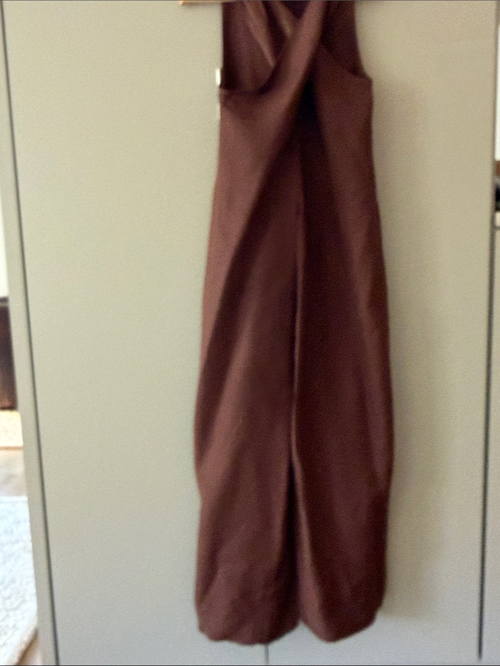 Julia Amory brown linen Camille dress size M
